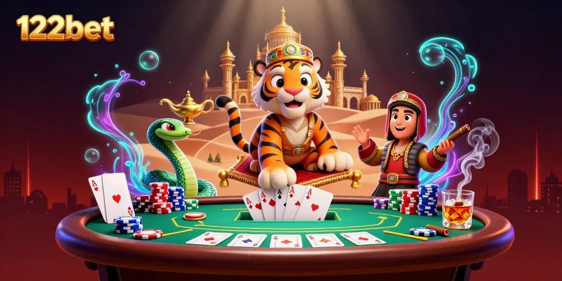Jogue jogos emocionantes e experimente a magia da 122bet com elementos vibrantes de cassino.