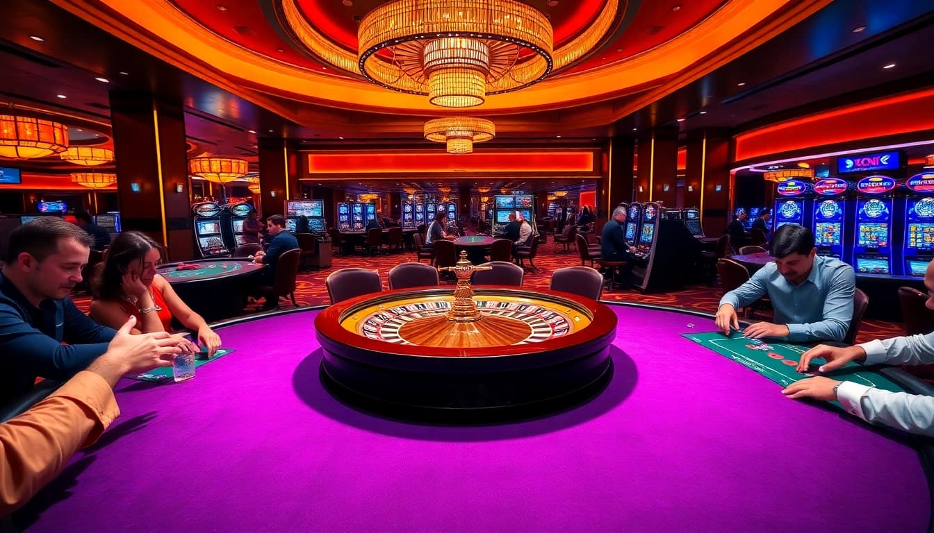 Engaging casino atmosphere at XX 88 with players enjoying roulette and poker games.