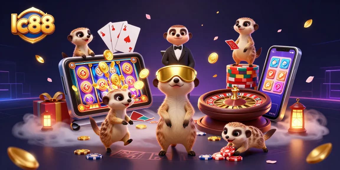 Experience thrilling gameplay at lc88 with meerkats managing an exciting casino operation.
