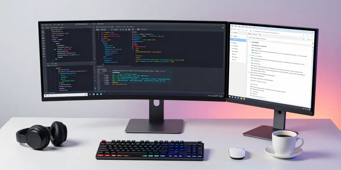 go8net software development workspace with advanced technology setup and efficient coding practices.