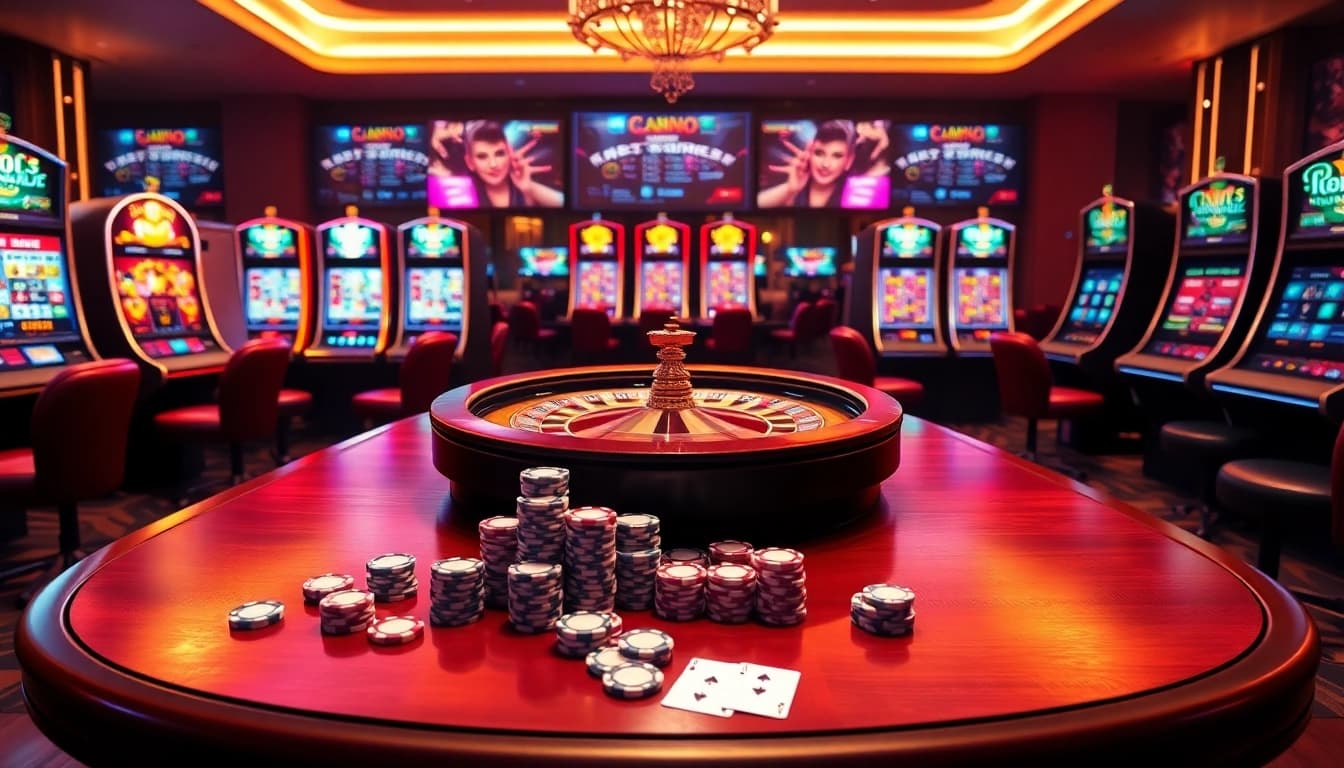 Experience the thrill of online gambling at luck8 with vibrant casino tables and dynamic gameplay.