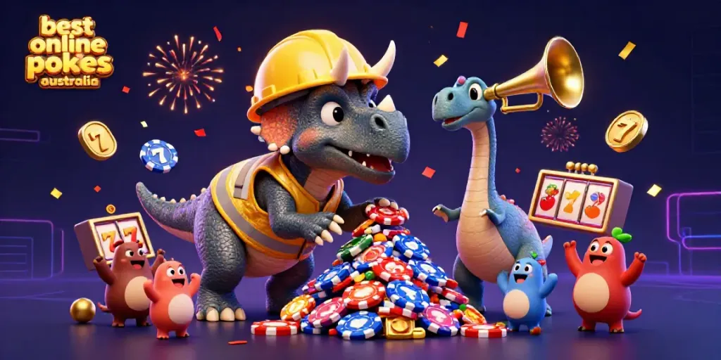 Play the best online pokies Australia with fun slot reels and festive celebration elements.