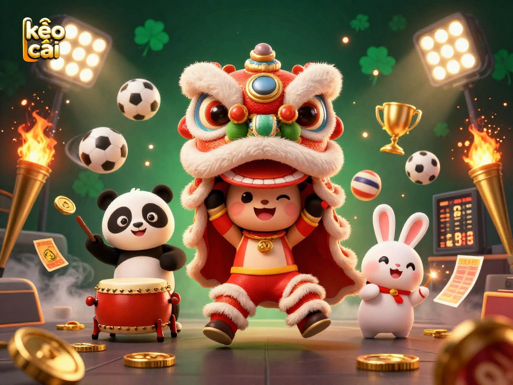 Engage with kèo nhà cái 5 for thrilling betting action showcased in a vibrant 3D casino illustration.