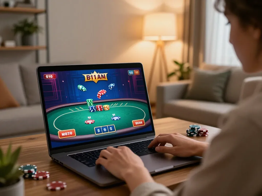 Engage in thrilling online poker with 27G while comfortably gaming at home.