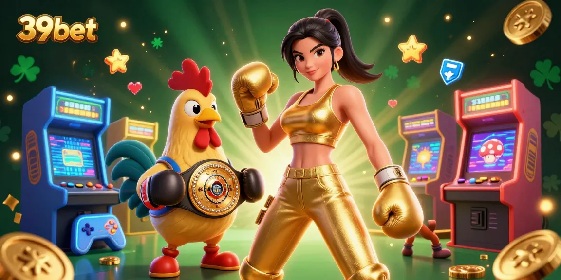 Win big with 39bet's dynamic casino experience featuring 3D champions and vibrant game elements.