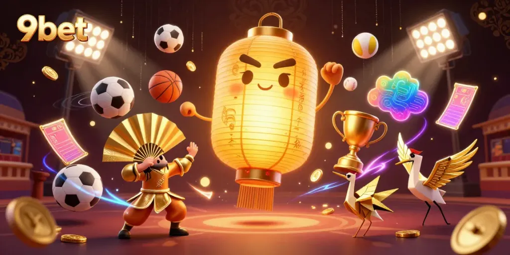 Experience exhilarating gaming thrills with 9bet's vibrant casino scene of champions and good fortune.