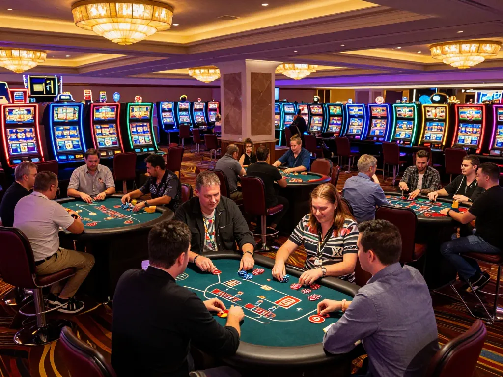 C168 players engaging in strategic poker and roulette gameplay in a vibrant casino atmosphere.