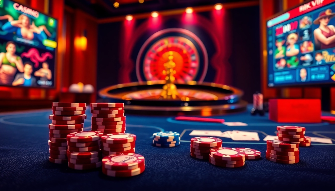 Experience the excitement of rik vip with dynamic online gaming and vibrant casino elements.