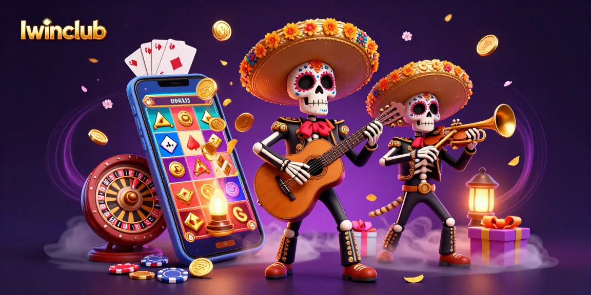 Iwinclub offers a vibrant gaming experience with a lively mariachi scene and dynamic slot elements.