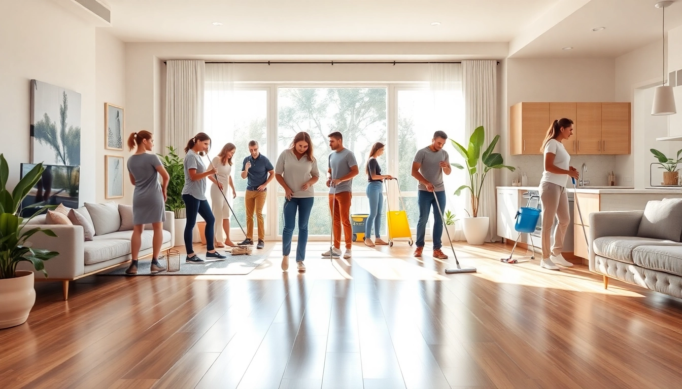 Expert residential cleaning Georgia service team transforming a living space into a pristine home.