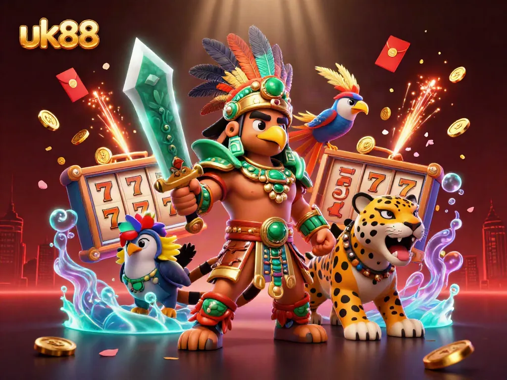 Experience thrilling jackpots at uk88 with dynamic characters and vibrant casino elements.