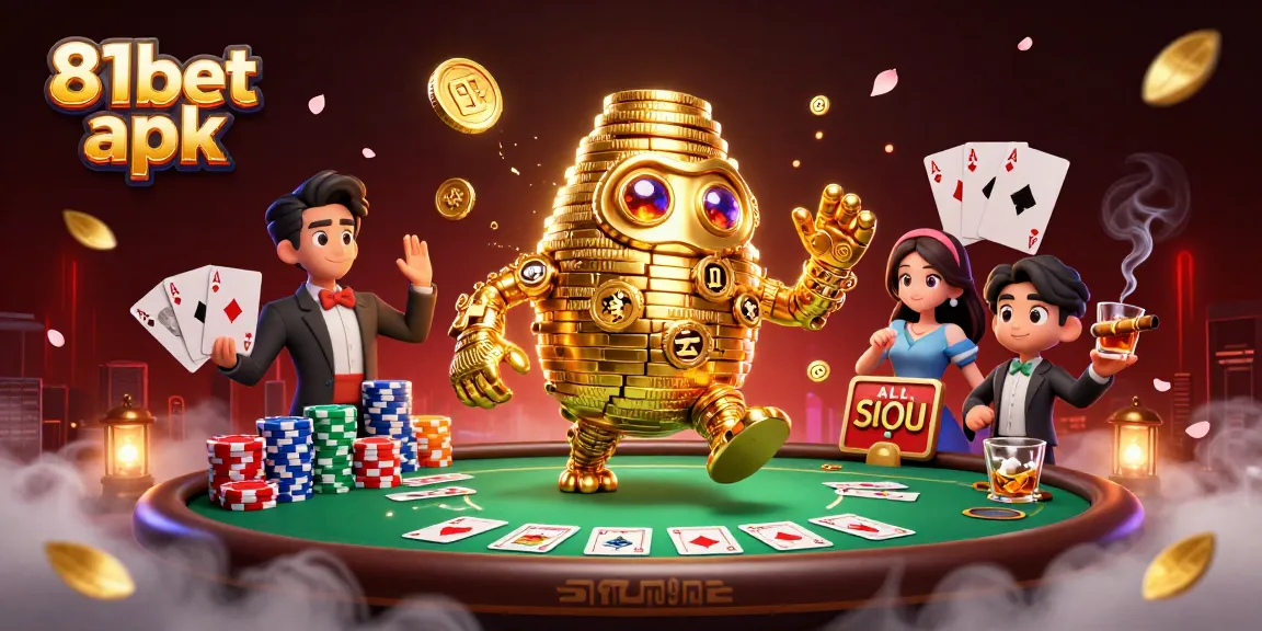 Experience thrilling gameplay with 81bet apk in an engaging virtual casino scene.
