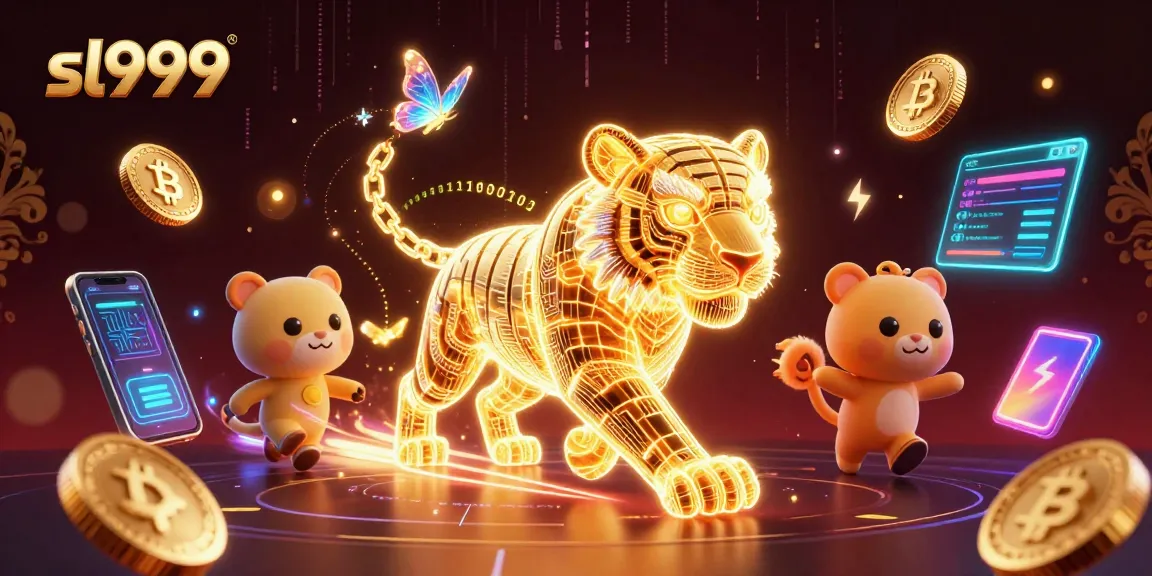 sl999, jogue slots de forma emocionante com um tigre digital e moedas de criptografia.