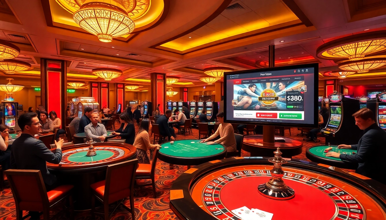 Experience the excitement of online gaming at www.new88seotop.com with vibrant casino visuals.