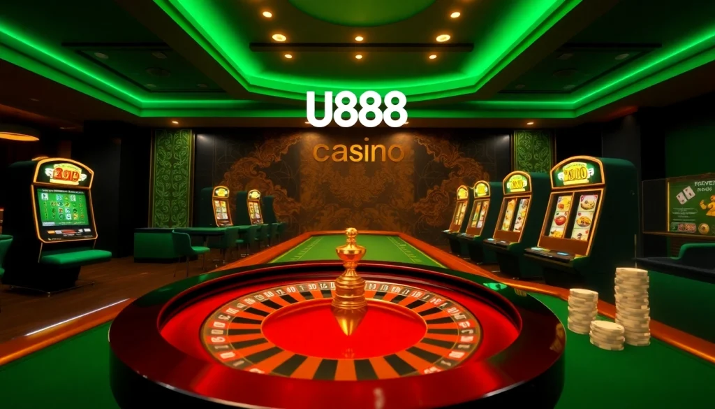 U888 players enjoying interactive online casino games with vibrant graphics and engaging design.