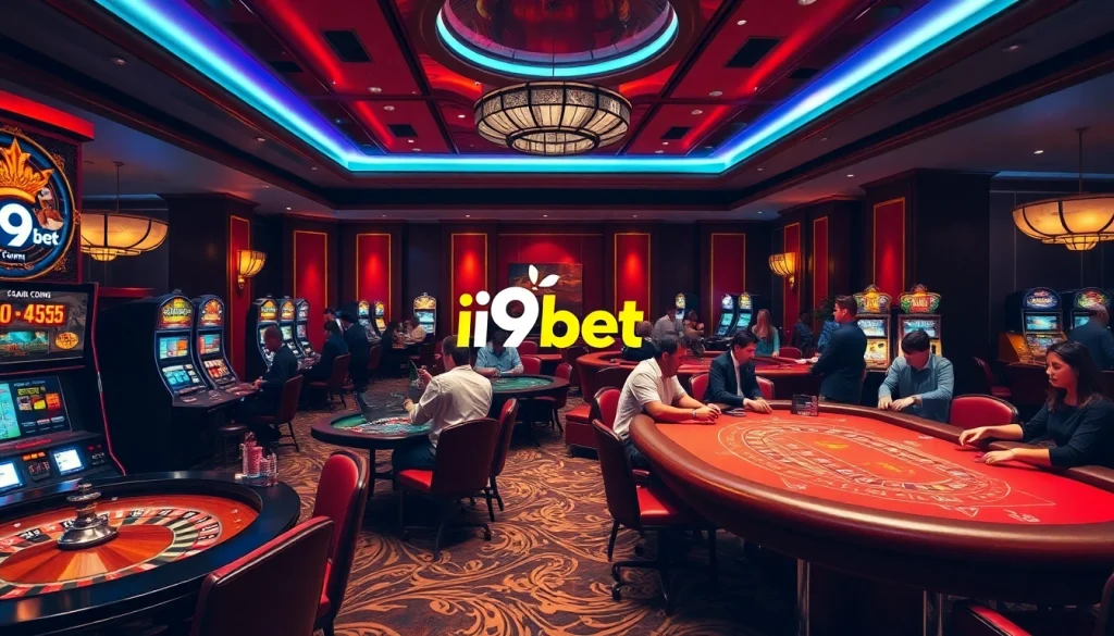 Experience the thrill of winning at i9bet com’s vibrant casino tables filled with players.
