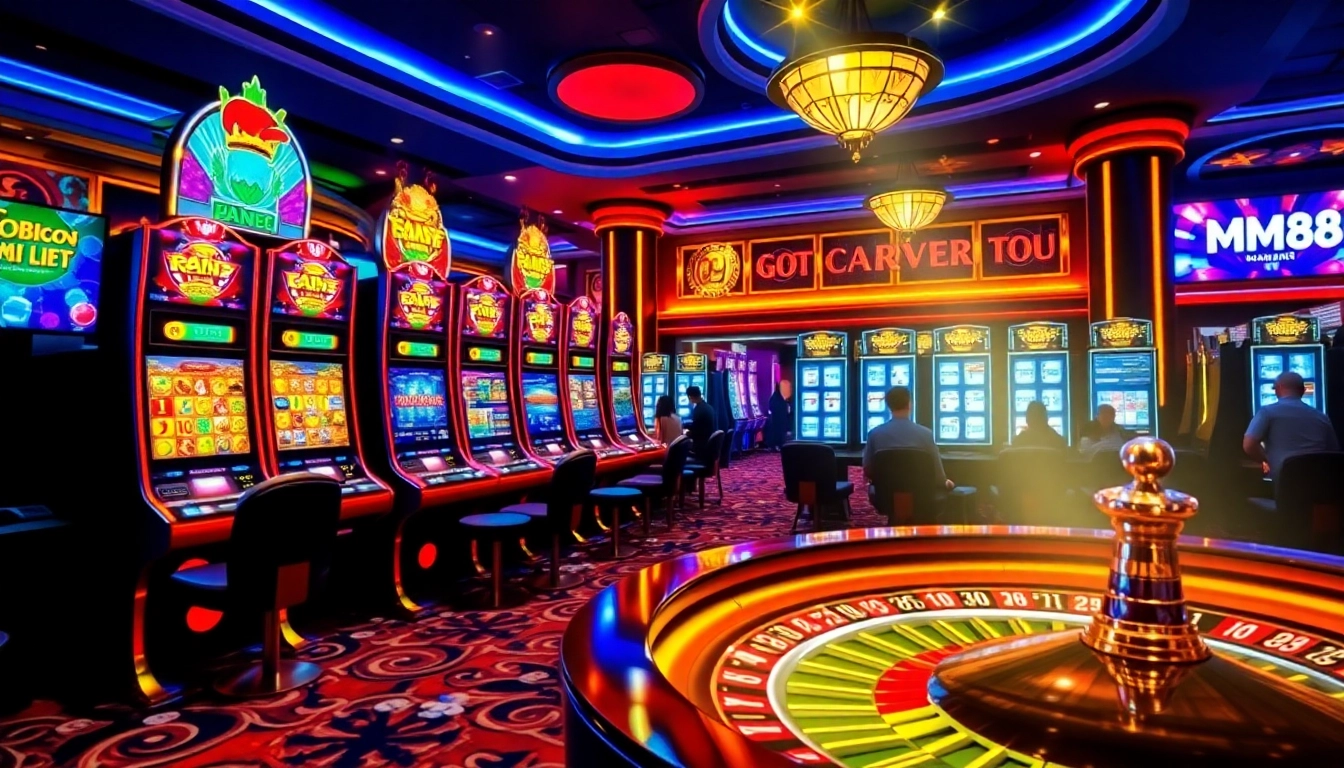 Experience thrilling gaming at https://mm88.today/ with vibrant slot machines and a luxurious casino atmosphere.