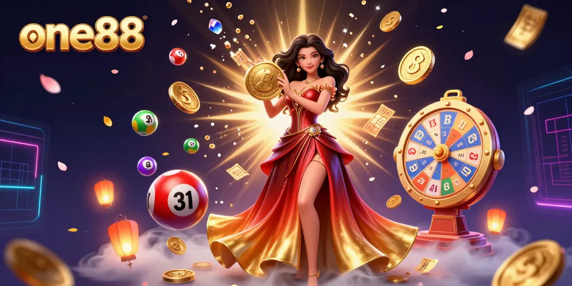 Experience winning moments at one88 with a vibrant 3D illustration showcasing excitement and gaming elements.
