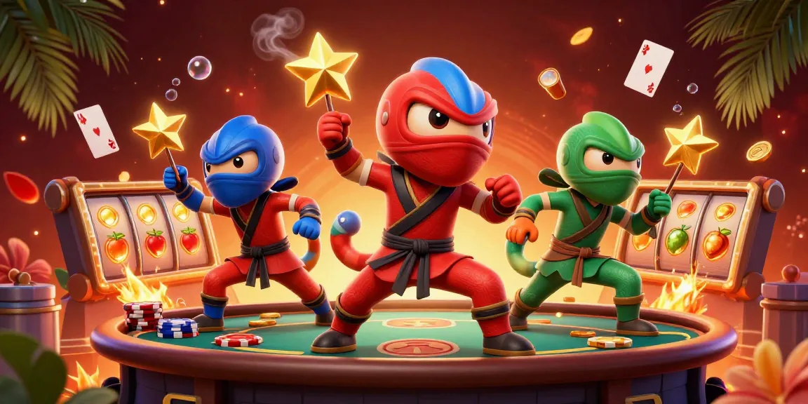 Experience fast đăng nhập fly88 as a team of chameleons showcases their unique skills on a vibrant poker scene.