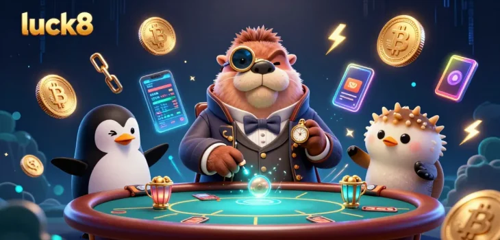 Experience luck8's exciting world of underwater poker with a jolly walrus, penguin dealer, and bluffing pufferfish.
